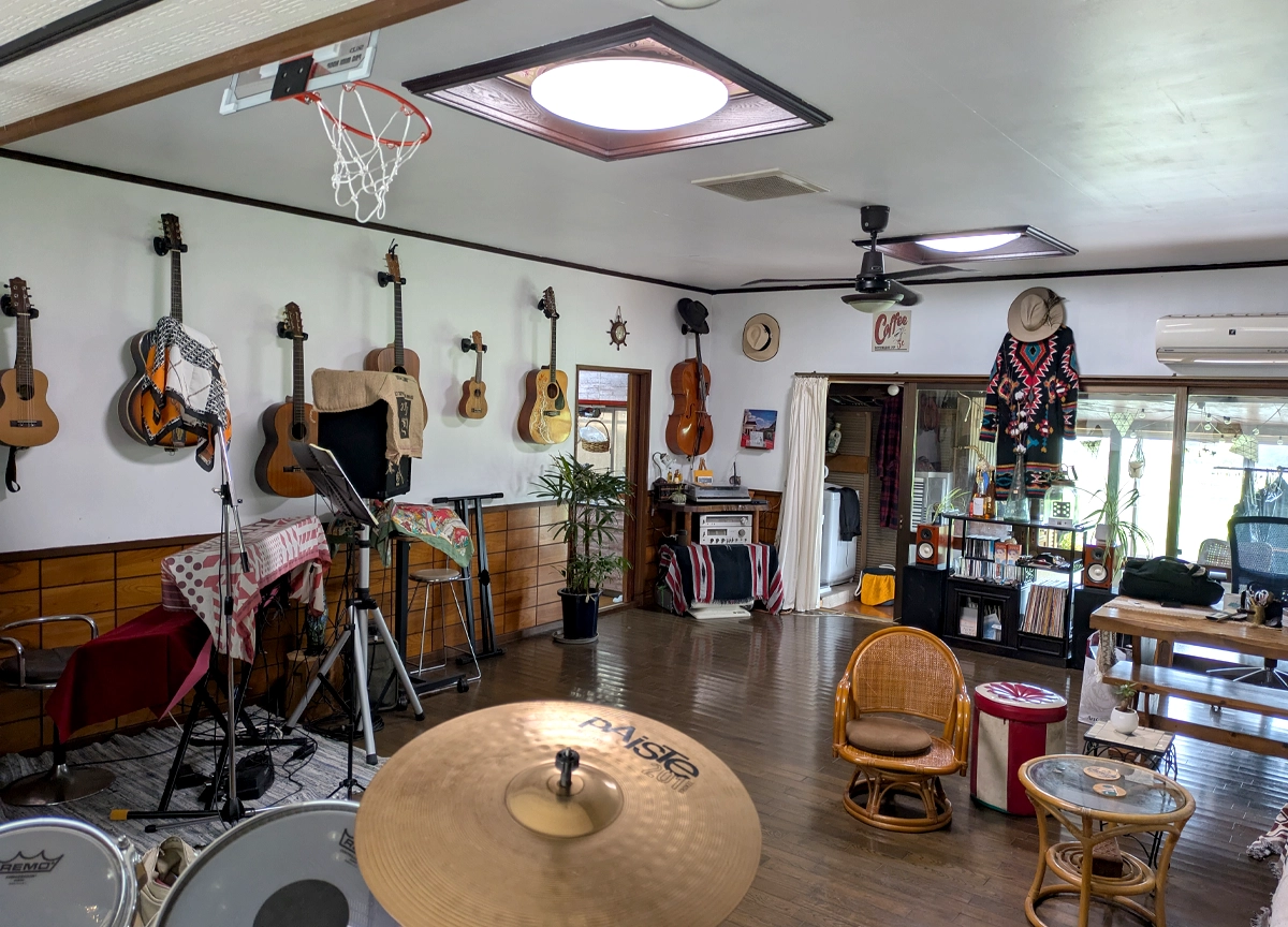 千葉県印西市にある音楽スタジオ「kakurega chill」