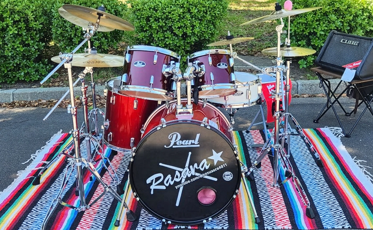 バスドラムヘッドステッカー　制作紹介　Rasara